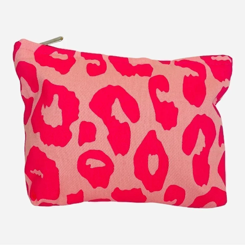 HOT PINK OVERSIZED COSMETIC BAG‎